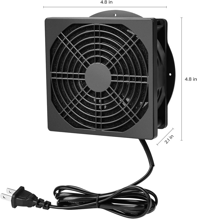 Comgrow Solder Smoker Absorber Remover Fan, Fume Extractor Smoke Prevention, 3-6W,100-240V,3000 RPM, Compatible with Laser Engraver Enclosure - Image 2